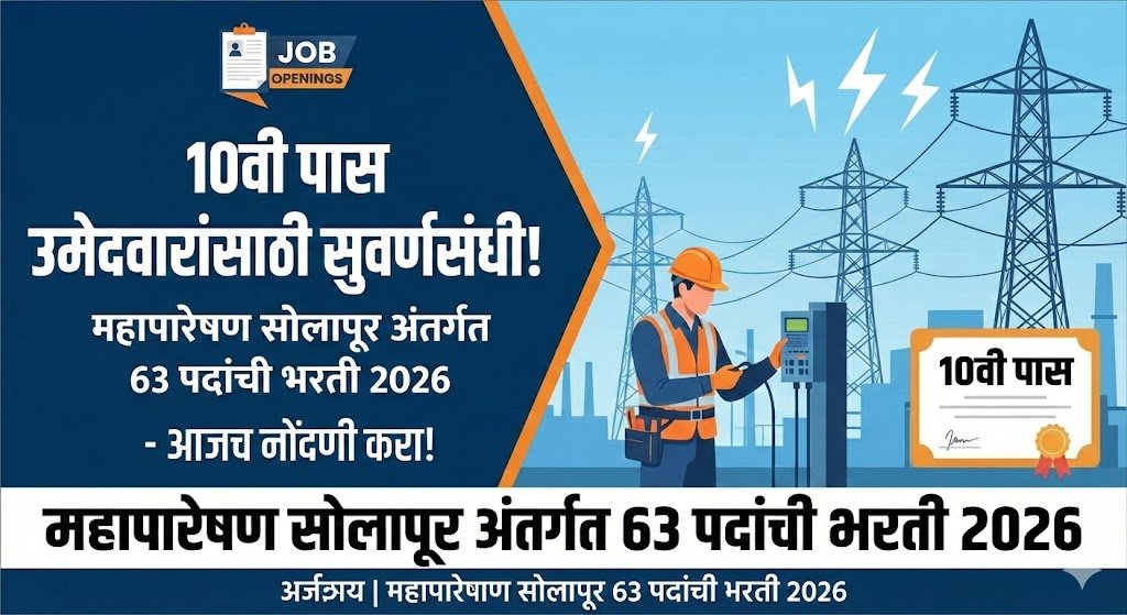 MahaPareshan Solapur Bharti 2026