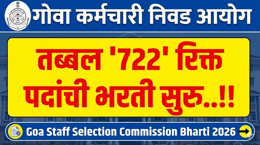 Goa Staff Selection Commission Bharti 2026
