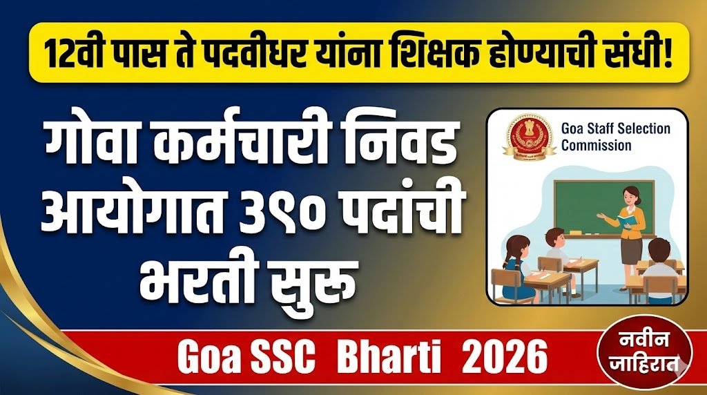 Goa SSC Bharti 2026